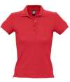 11310 People SOL'S Ladies People Cotton Piqué Polo Shirt Red colour image